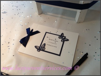 butterfly Wedding Guest Book Guest Signing Book