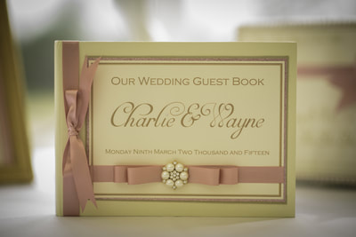 luxury personalised Wedding Guest Book Guest Signing Book
