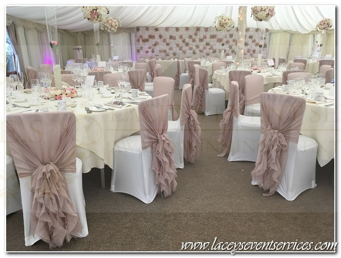 Organza Hoods For Wedding Chairs Laceys Event Services