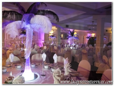 White chair cover hire Prince Regent Hotel Chigwell